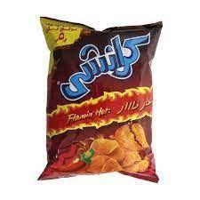كرانشى بطاطس شيبس حار نار-45-49 جرام _ Crunchy potato chips hot fire-45-49 grams