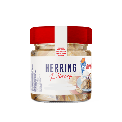 Herring fillet bites 230 Grams قطع رنجه فيلية مدخنه -- Abo El Seed --