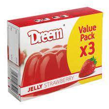 دريم جيلى فراولة - 70جم - عبوة من 3 قطع _ Dream jelly strawberry - 70 gm - pack of 3 pieces